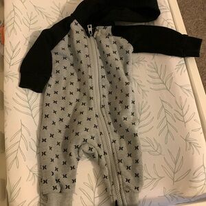 Hurley hooded onesie